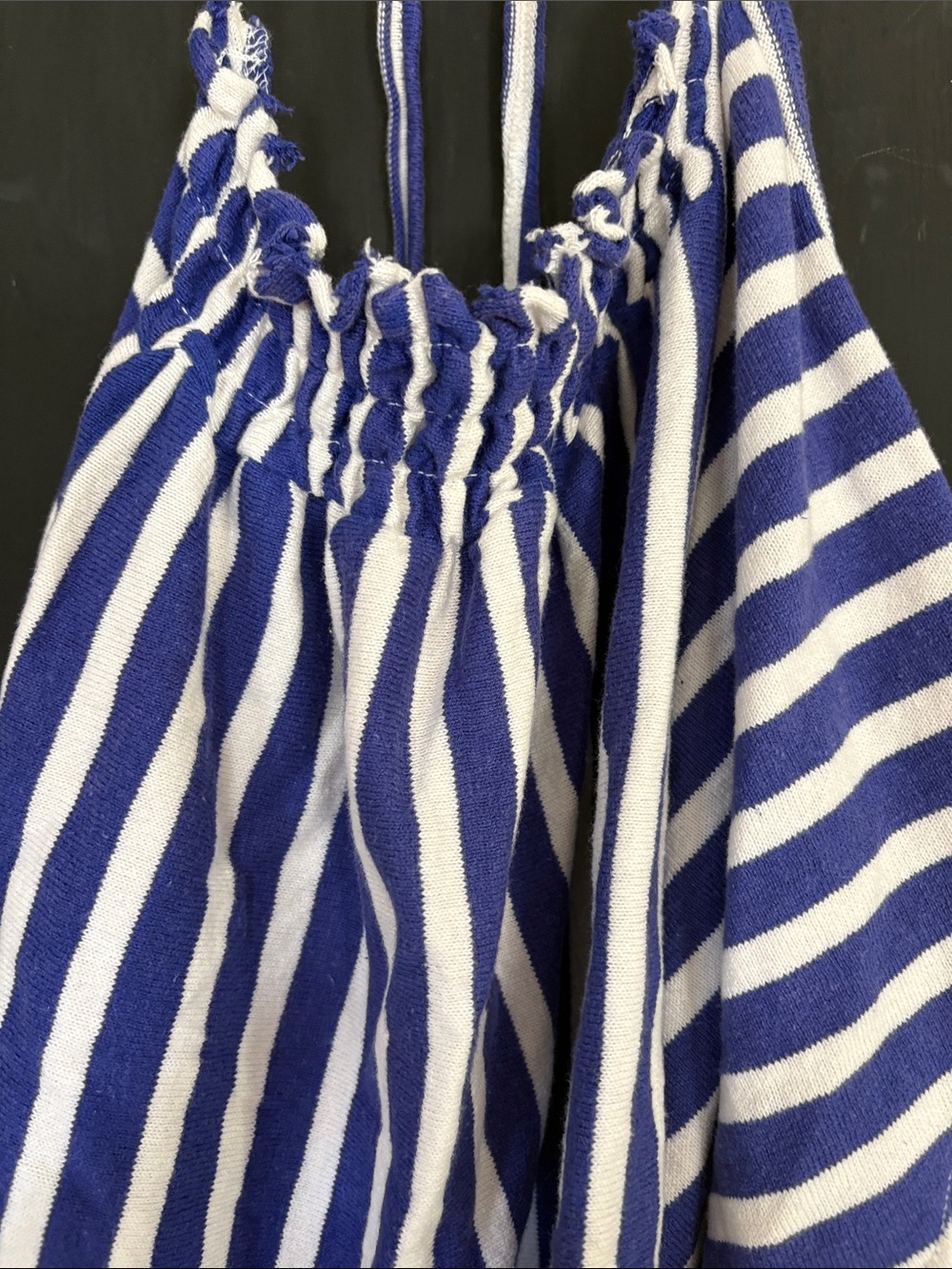 We The Free Blue and White Striped Halter Crop Top - Picture 4 of 4